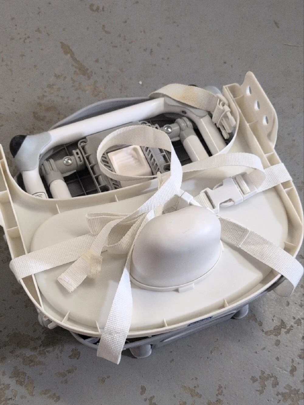 Chicco Gray & White Baby Booster Seat with Removable Tray